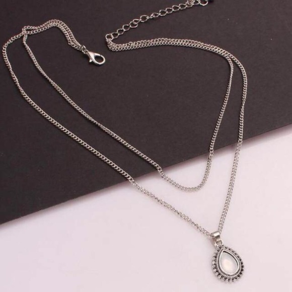 Aqua Stone Necklace - Picture 3 of 5